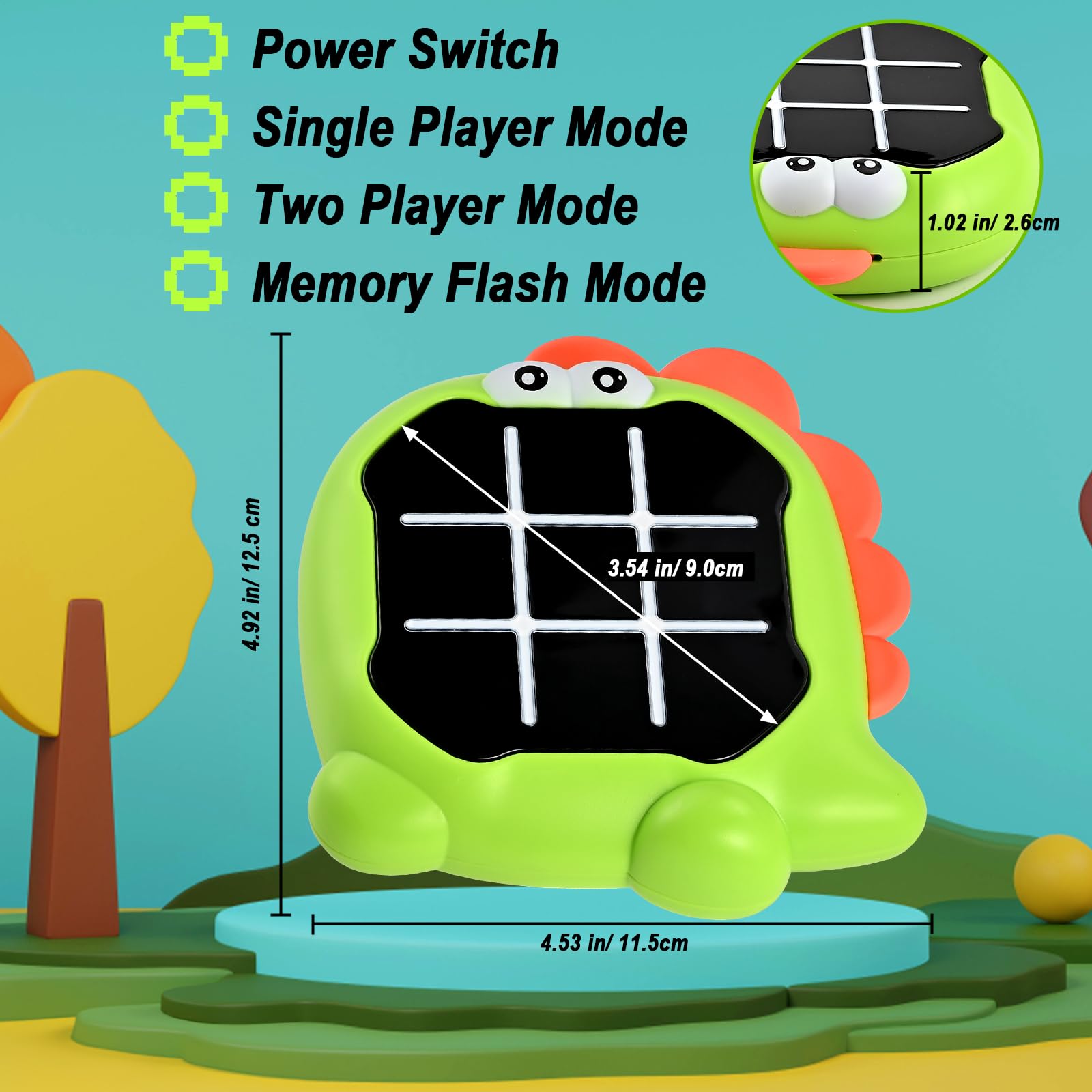 Faburo memory flash mode with nine levels and engaging sounds
