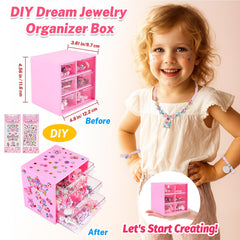Faburo pink storage box keeps accessories tidy and portable