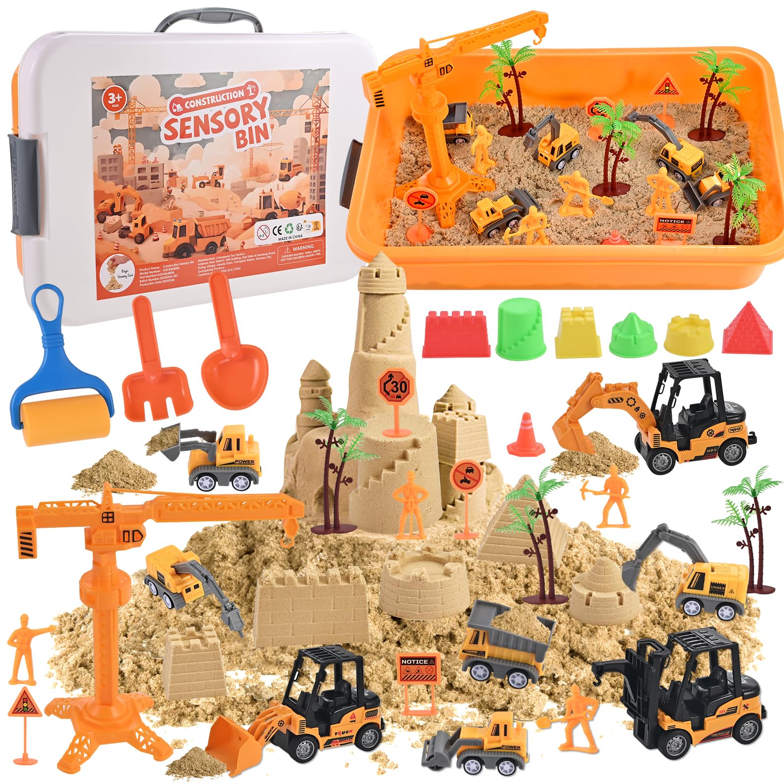 Faburo sensory bin storage box keeps play organized and portable for indoor or outdoor fun.