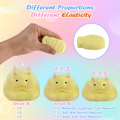 Faburo Taba Squishy Kit fish mold for creative, slow-rise squishies.