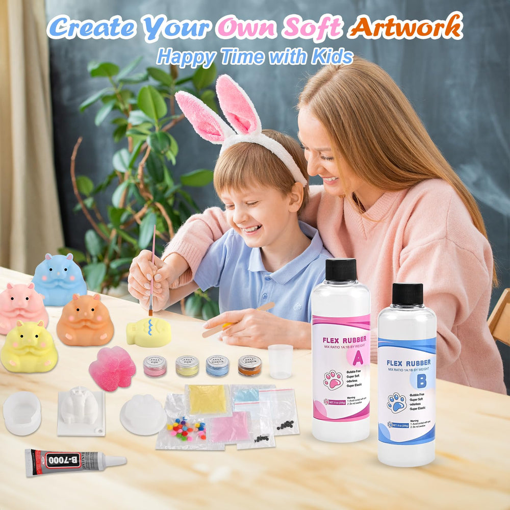 Faburo Taba Squishy Kit glue and tools for precise crafting.