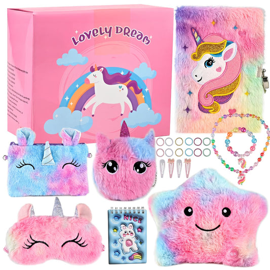 Faburo unicorn LED star pillow glows softly for bedtime comfort