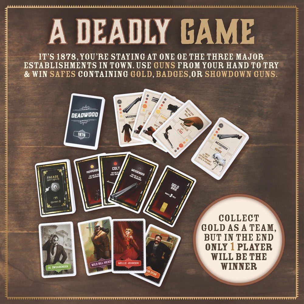 Facade Games Deadwood 1876 Deluxe coins for authentic loot tracking during play