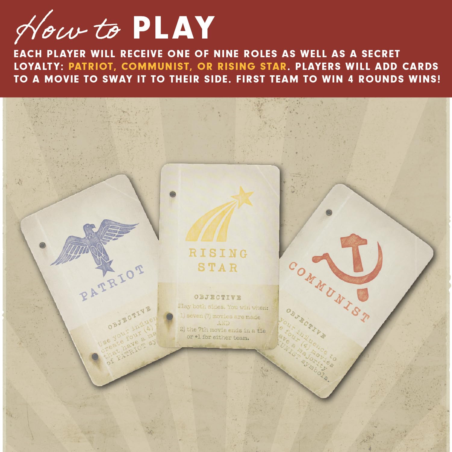 Facade Games Hollywood 1947 custom star dice adding dramatic flair