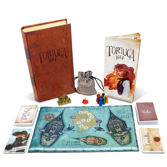 Facade Games Tortuga 1667 pirates artwork invites social deduction during game night