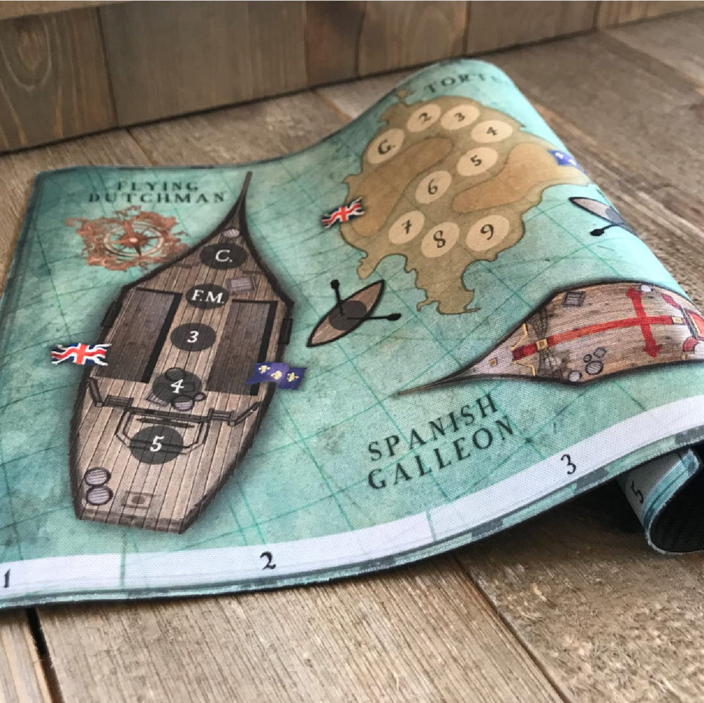 Facade Games Tortuga 1667 rulebook explains setup and character bios clearly