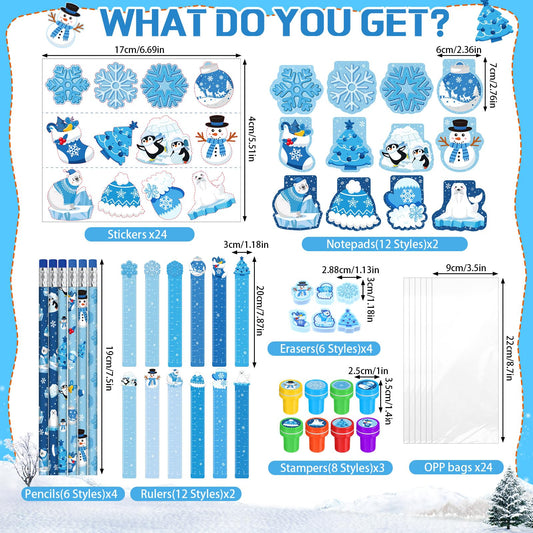 Faccito snowflake pencils suitable for gifts and party favors.