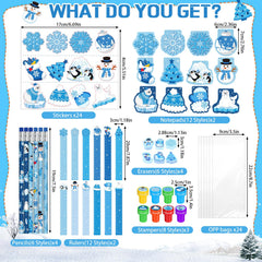 Faccito snowflake pencils suitable for gifts and party favors.