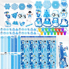 Faccito winter party stampers for crafts and classroom activities.