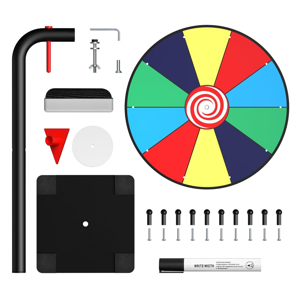 Facilife Spinning Wheel portable, great for home games and gatherings.