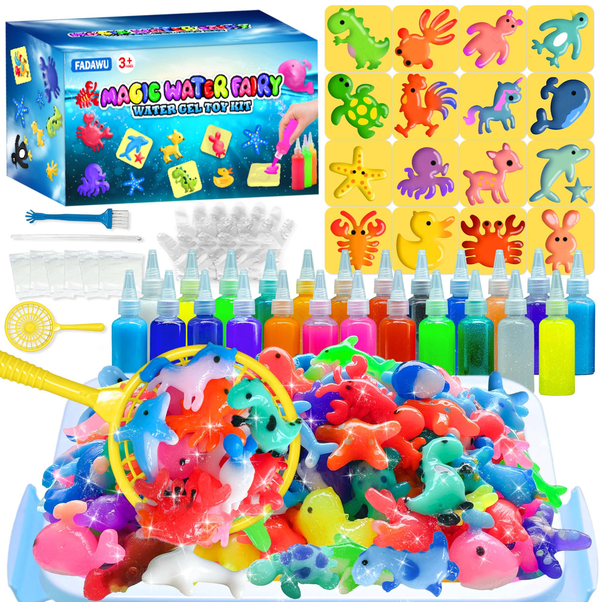 FADAWU Water Elf Kit gels: vibrant colors for imaginative crafting sessions