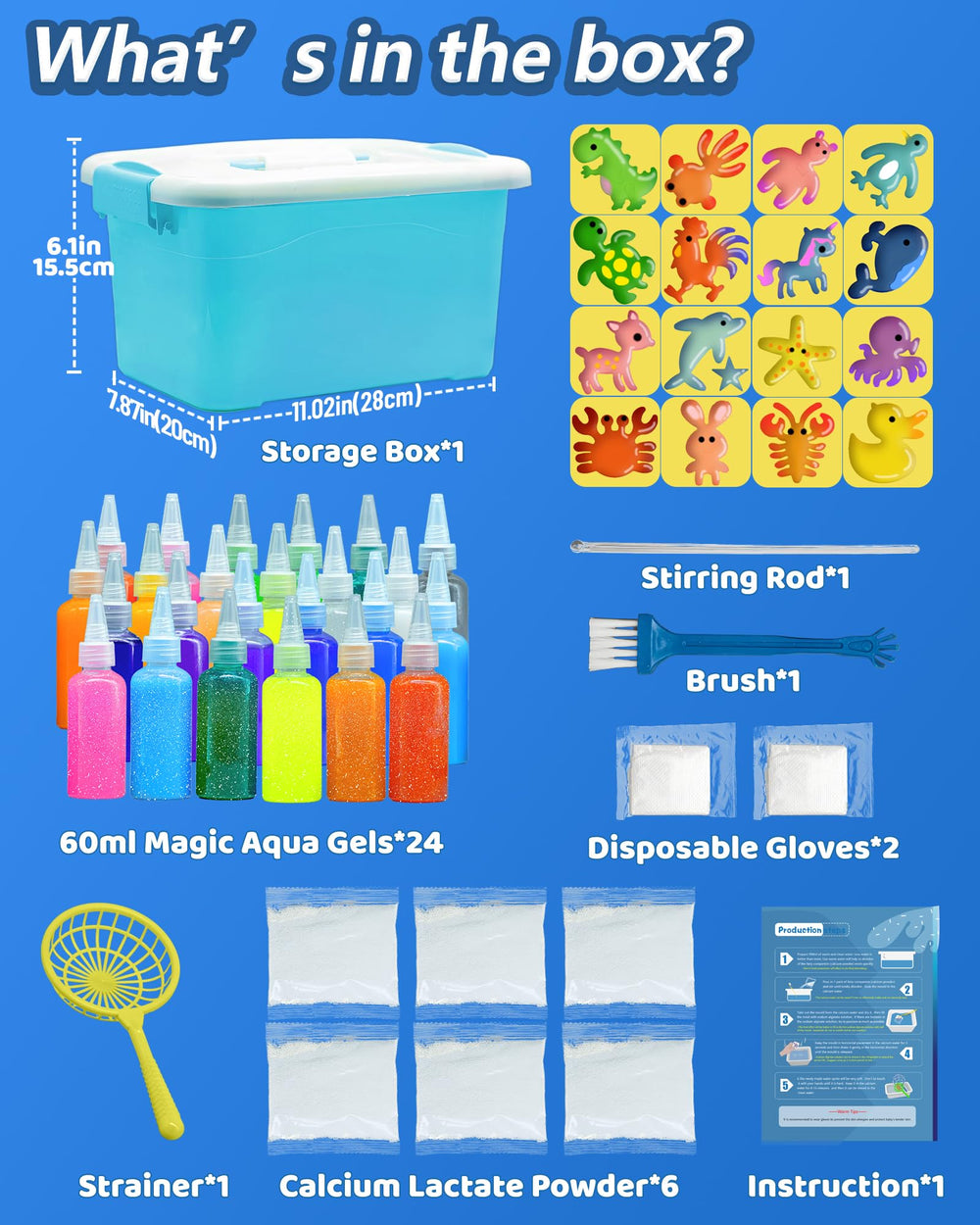 FADAWU Water Elf Kit molds: 16 unique shapes for magical figurines