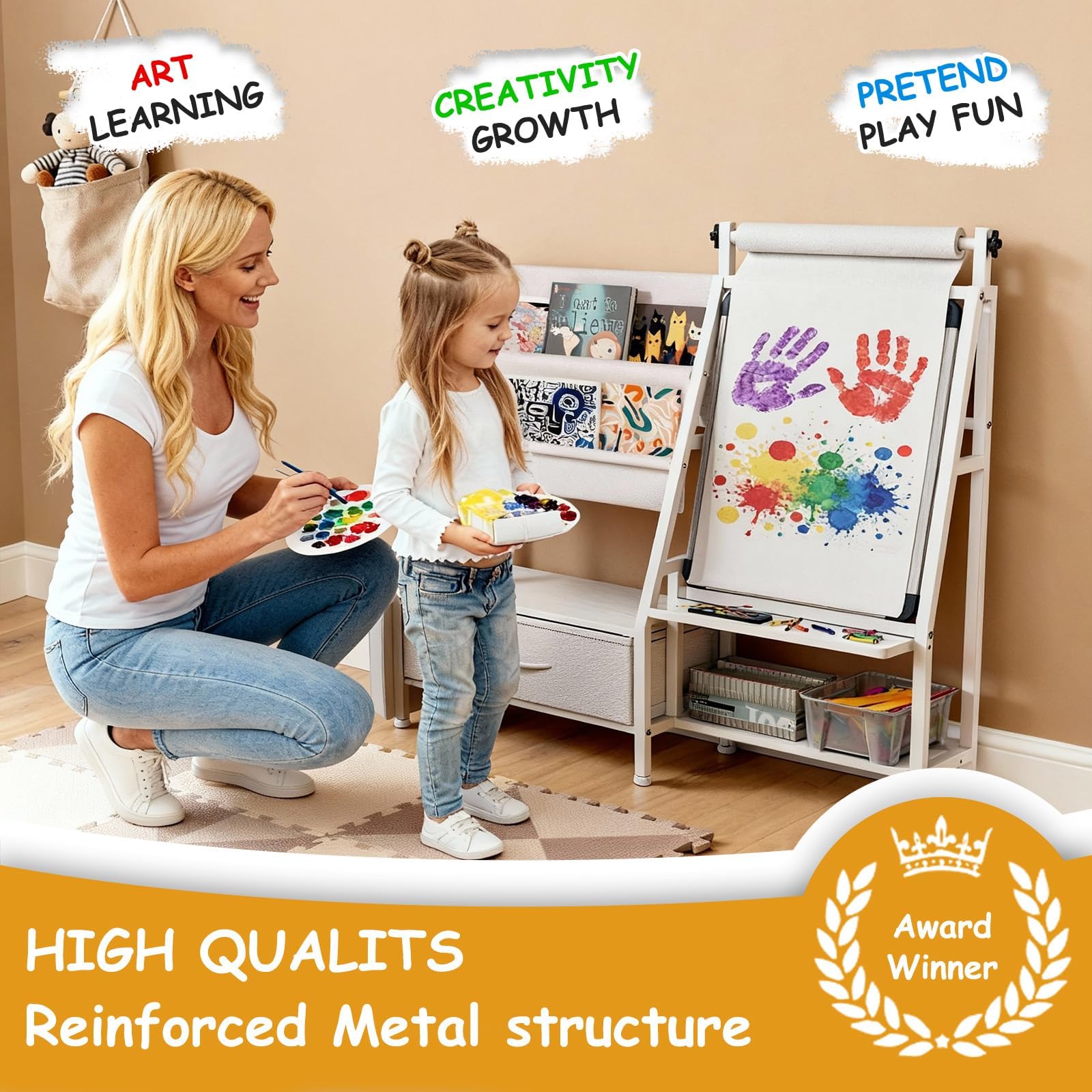 Eco-friendly FSC-certified panels for safe, sustainable craft time.