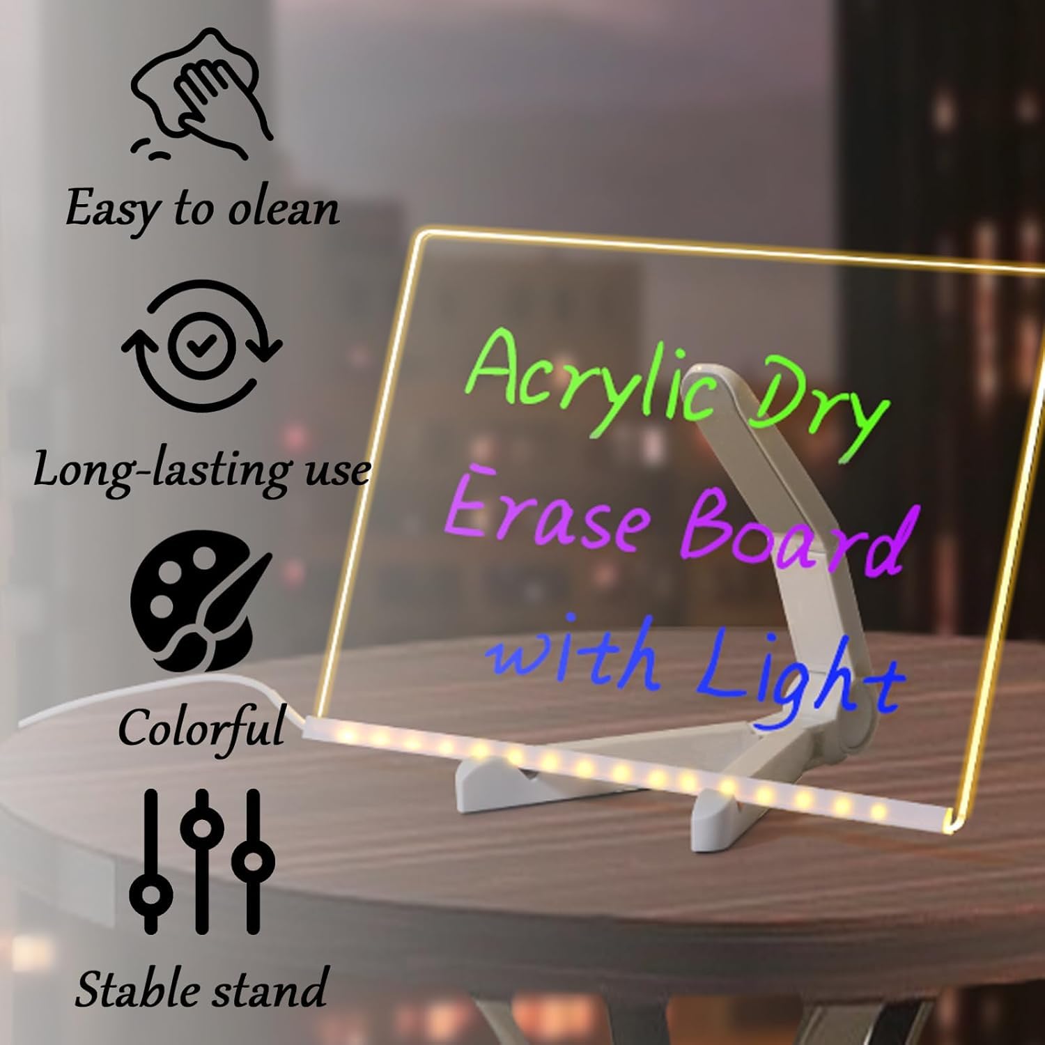FAGOBYX LED note board durable acrylic with lasting brightness
