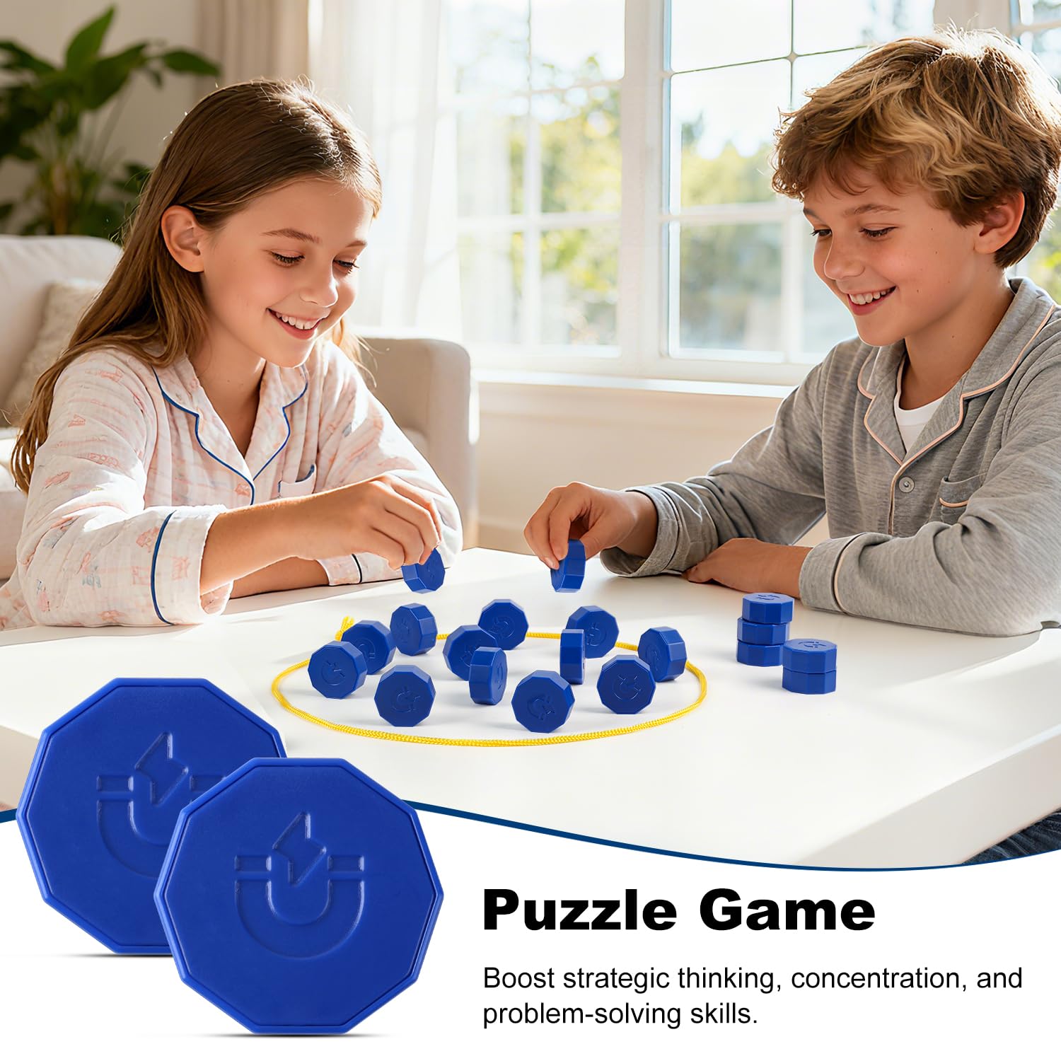 Faigcoy high-quality magnetic stones provide secure pieces during play