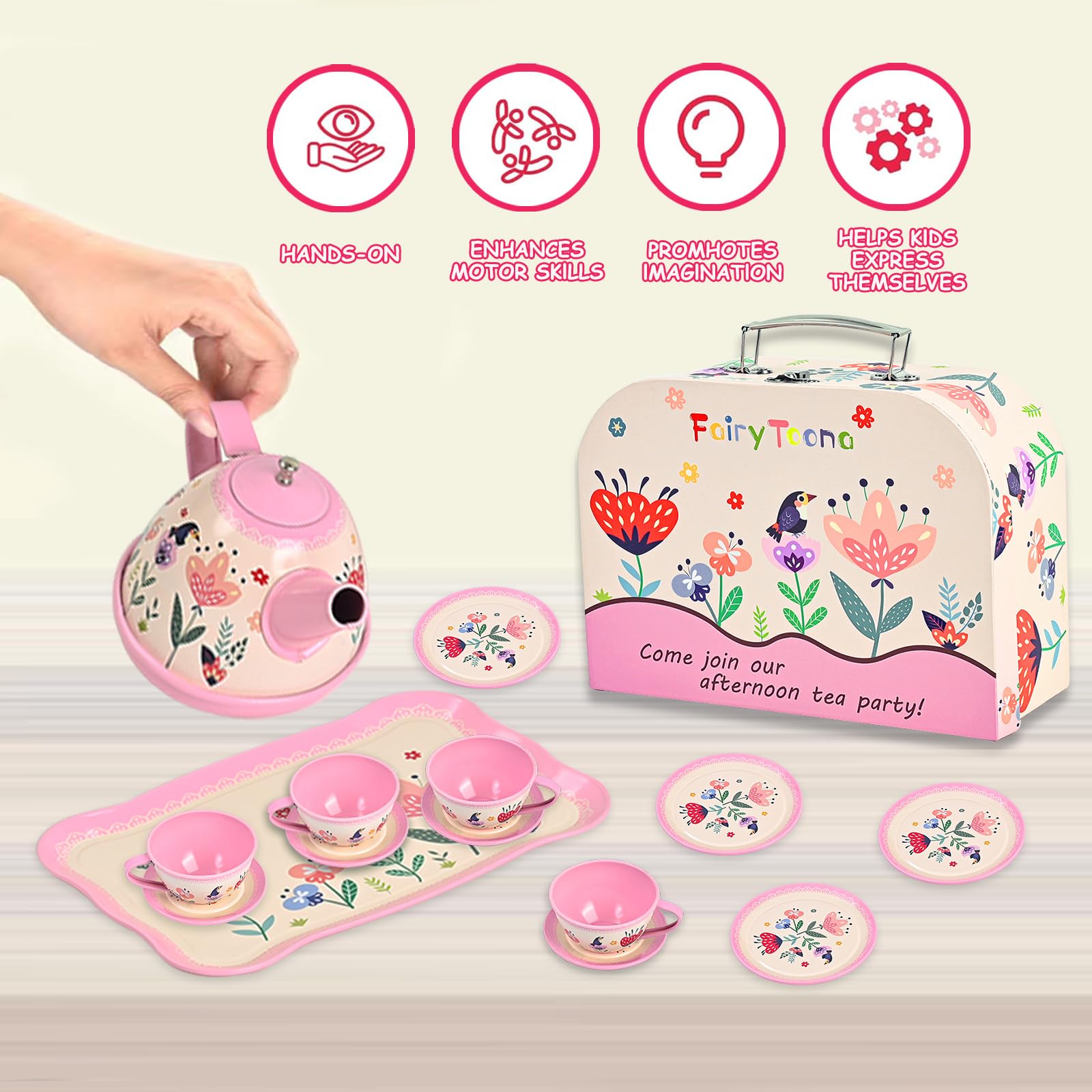 Fairy Toona Coasters 4-pack helps keep play areas tidy