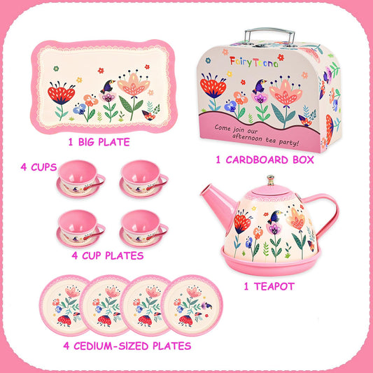 Fairy Toona Serving Tray shown for kid-friendly tea party setups