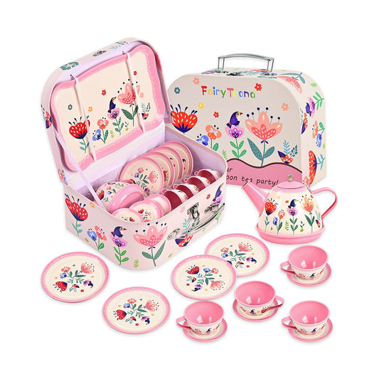 Fairy Toona Floral Tea Party teapot in pink for imaginative play