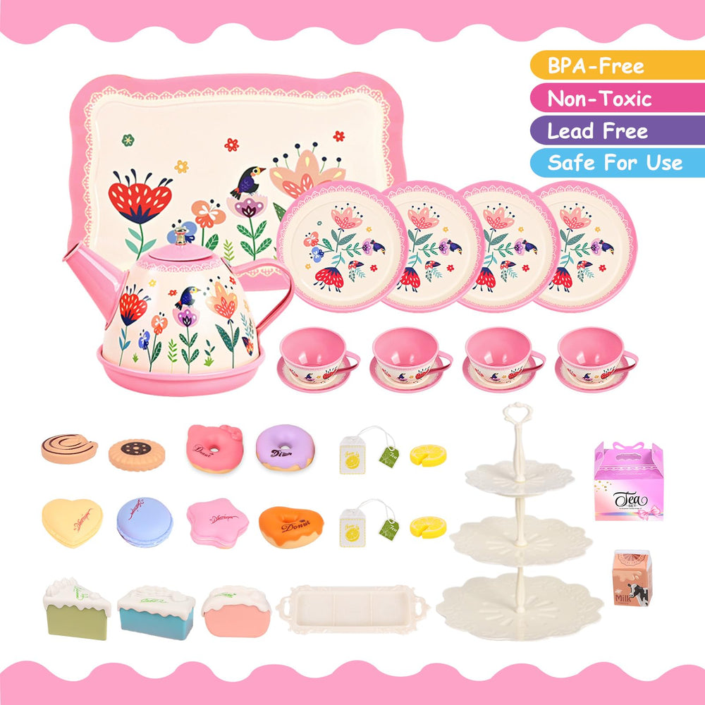 Fairy Toona dessert plates ready for imaginative serving and sharing