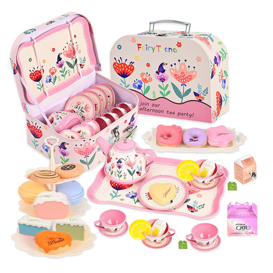Fairy Toona Tea Party Teapot seen with secure edges for safe pretend play and tea time