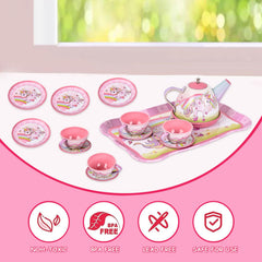 Fairy Toona Unicorn Tea Party coasters help protect surfaces during playful teacup moments.