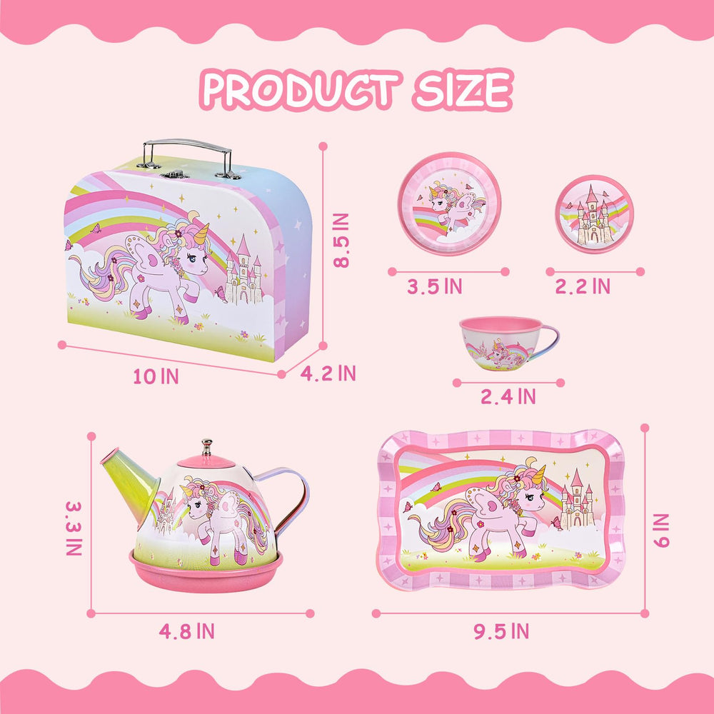 Fairy Toona Unicorn Tea Party teacups encourage cooperative games and creative storytelling.