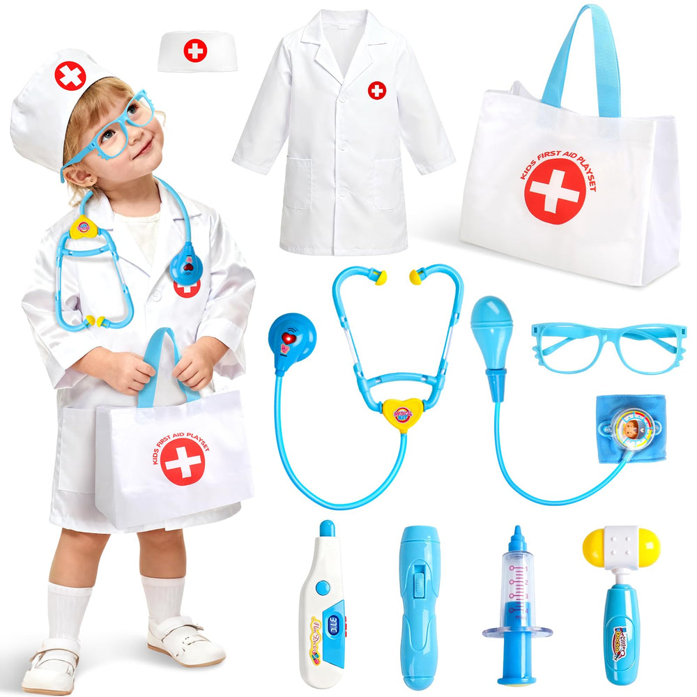 Fajiabao Doctor Kit blue costume for imaginative play and role-play adventures