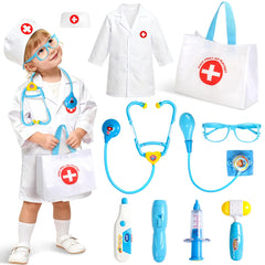 Fajiabao Doctor Kit blue costume for imaginative play and role-play adventures