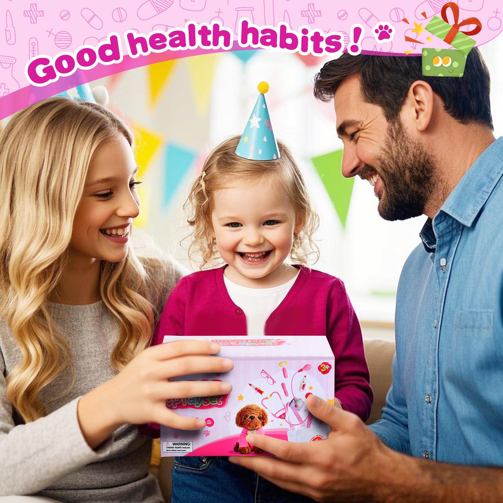 Fajiabao toddler doctor kit with tools promotes early learning.