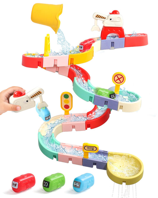 Fajiabao magnetic cars bath toys with bright colors for imaginative play during bath time.