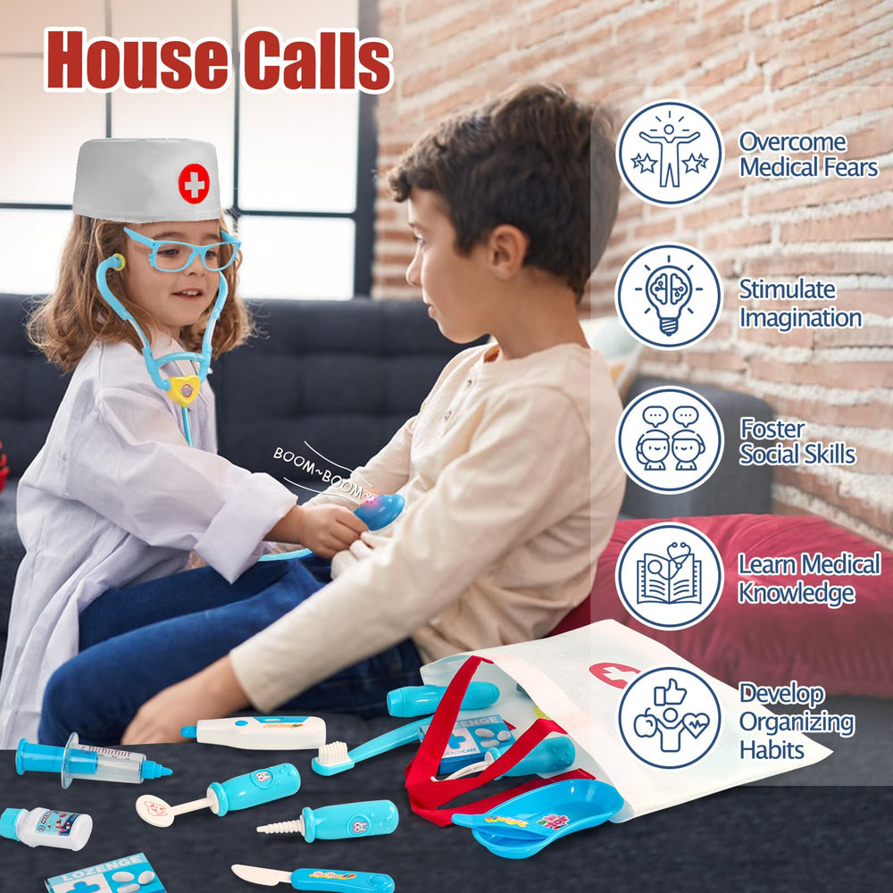 Fajiabao stethoscope toy enables realistic pretend medical checks at home.