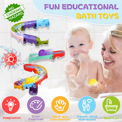Fajiabao bath toy waterwheel splash captures curiosity and splashes