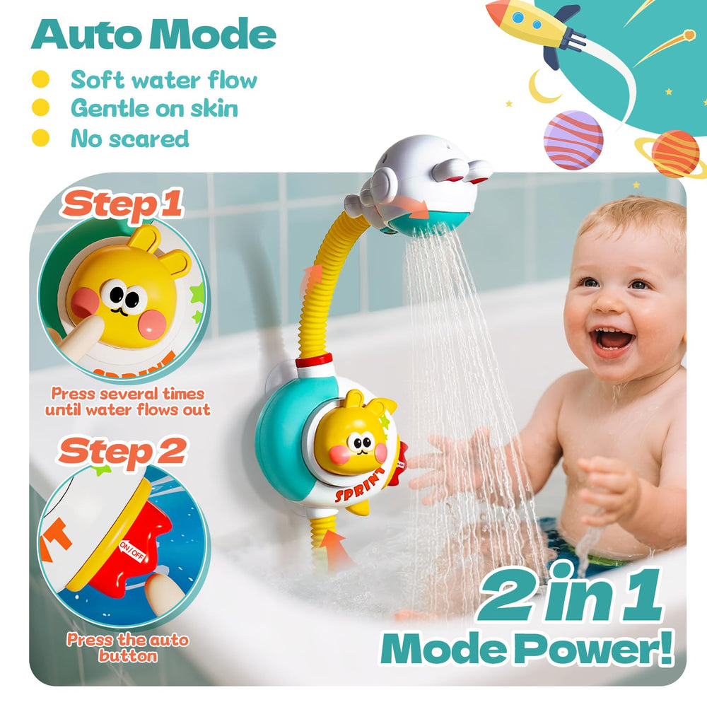Fajiabao upgraded thick suction cups securely attach toys to tub walls.