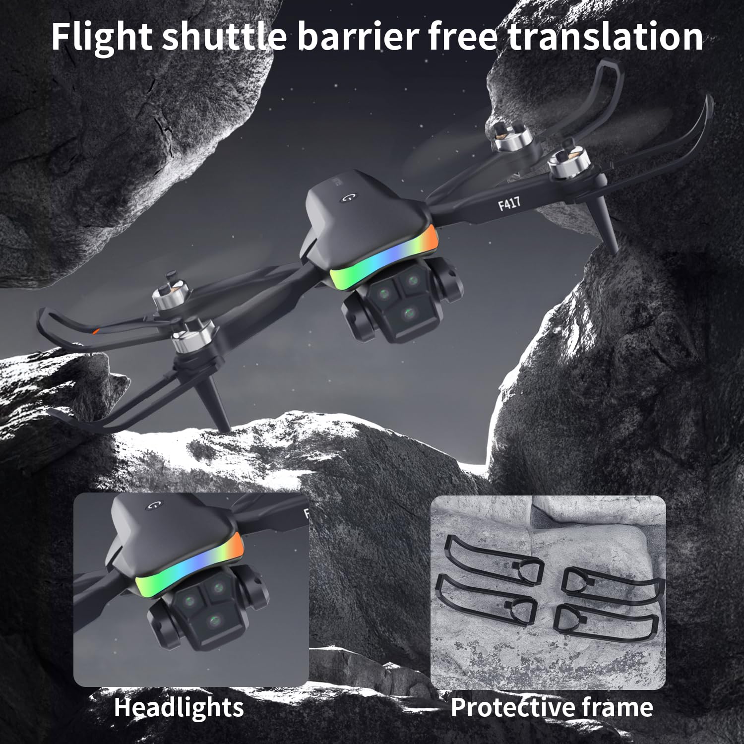 FAKJANK mini-drone gravity gesture control for easy filming