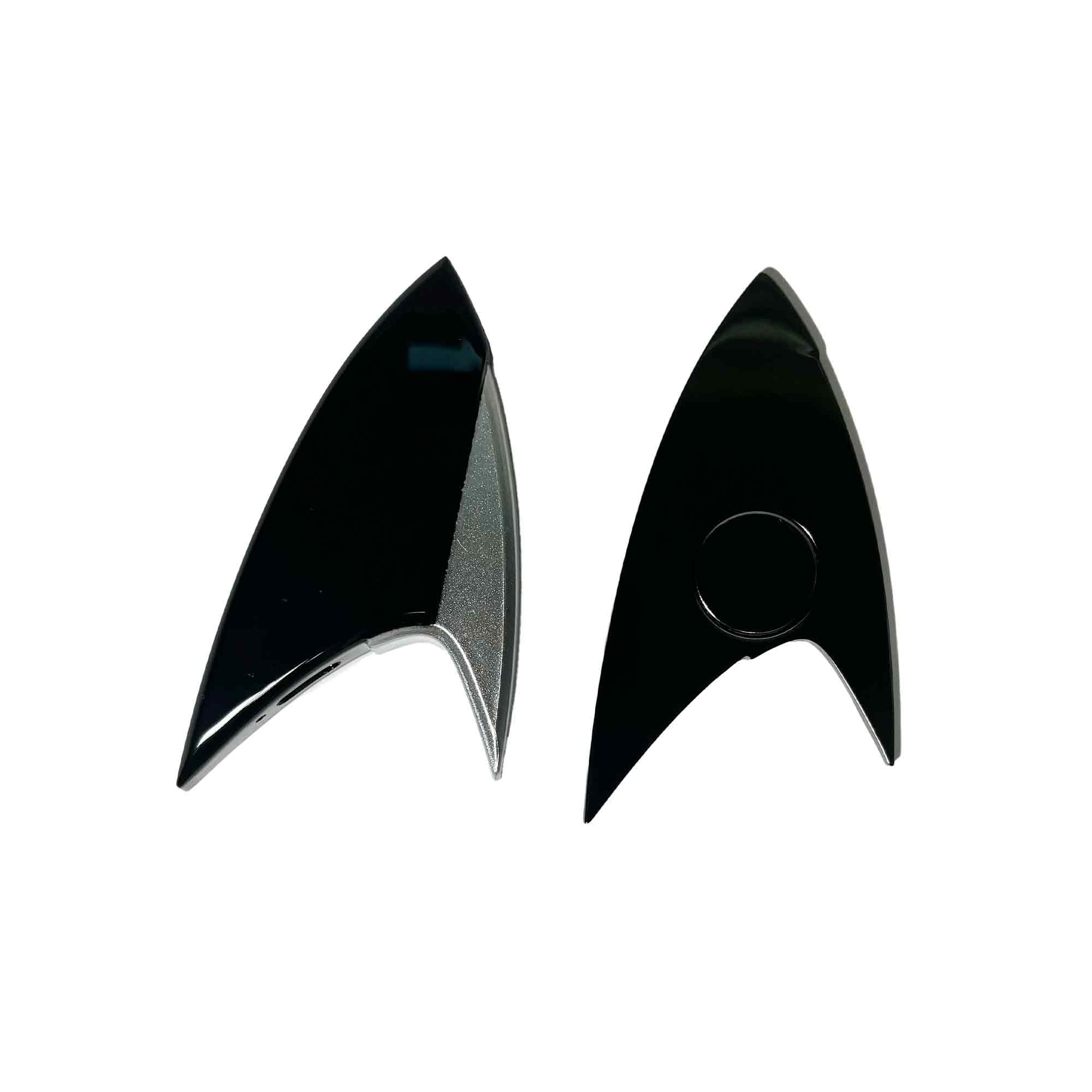 Cosplay-ready badge with authentic Star Trek design