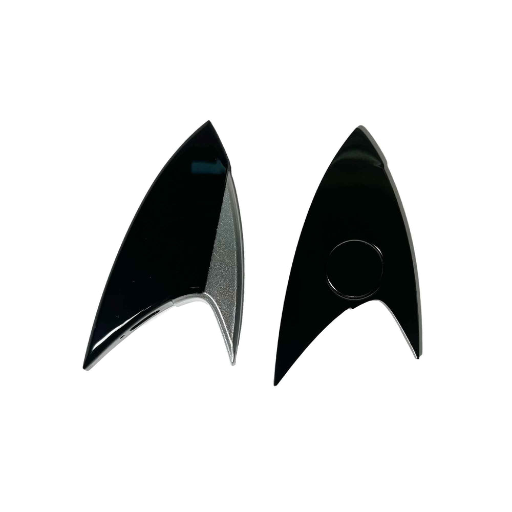 Cosplay-ready badge with authentic Star Trek design