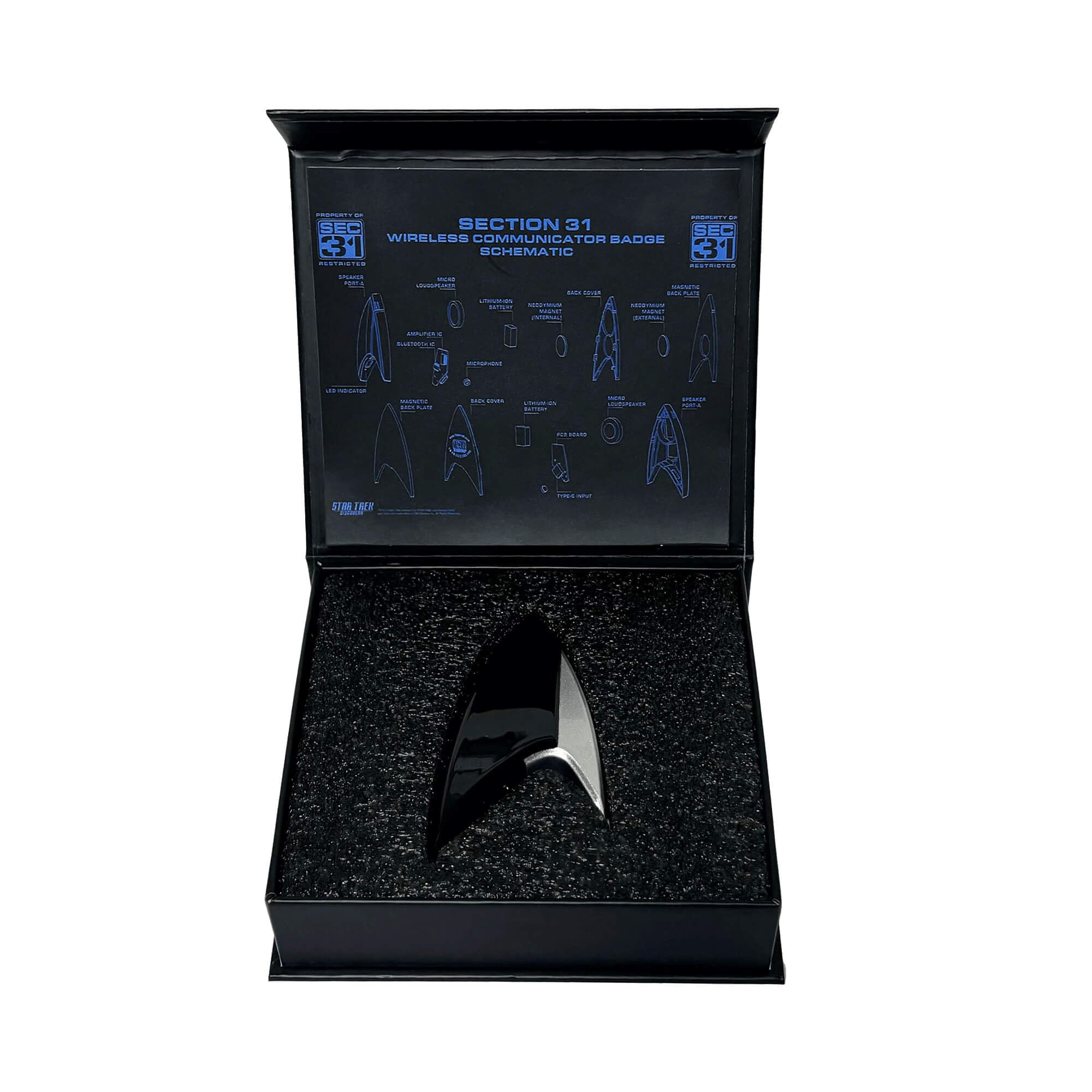 Officially licensed FAMETEK Star Trek collectible badge