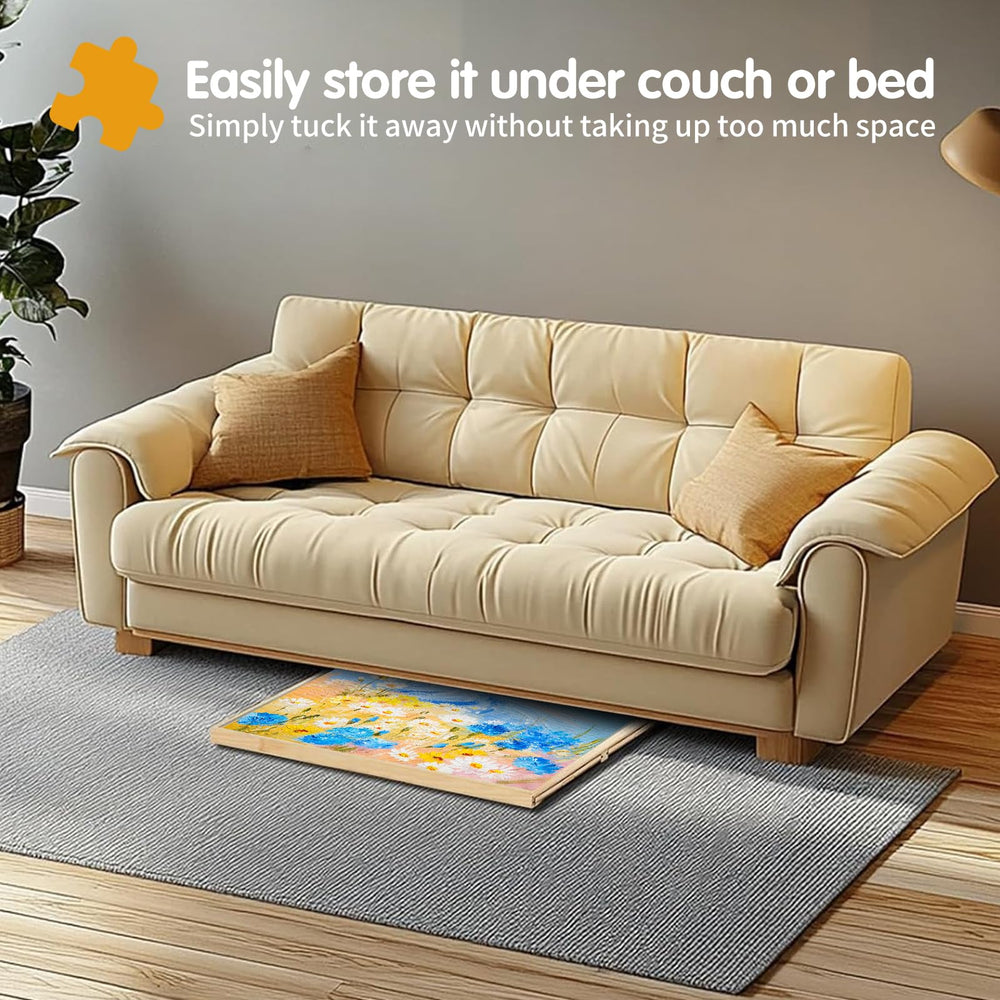 FAMILON puzzle board portable design for easy transport.