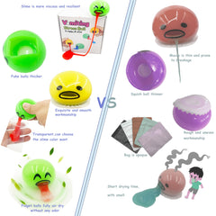 Family Novelty green slime pack provides vivid texture for creative play and pranks.