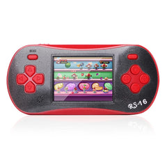 Family Pocket RS16 handheld console front view for on-the-go retro gaming.