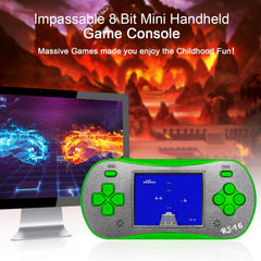 Family Pocket RS16 LCD display close-up with 260 built-in games.
