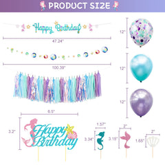 Family Pro Mermaid bubble garland creates playful texture for photos