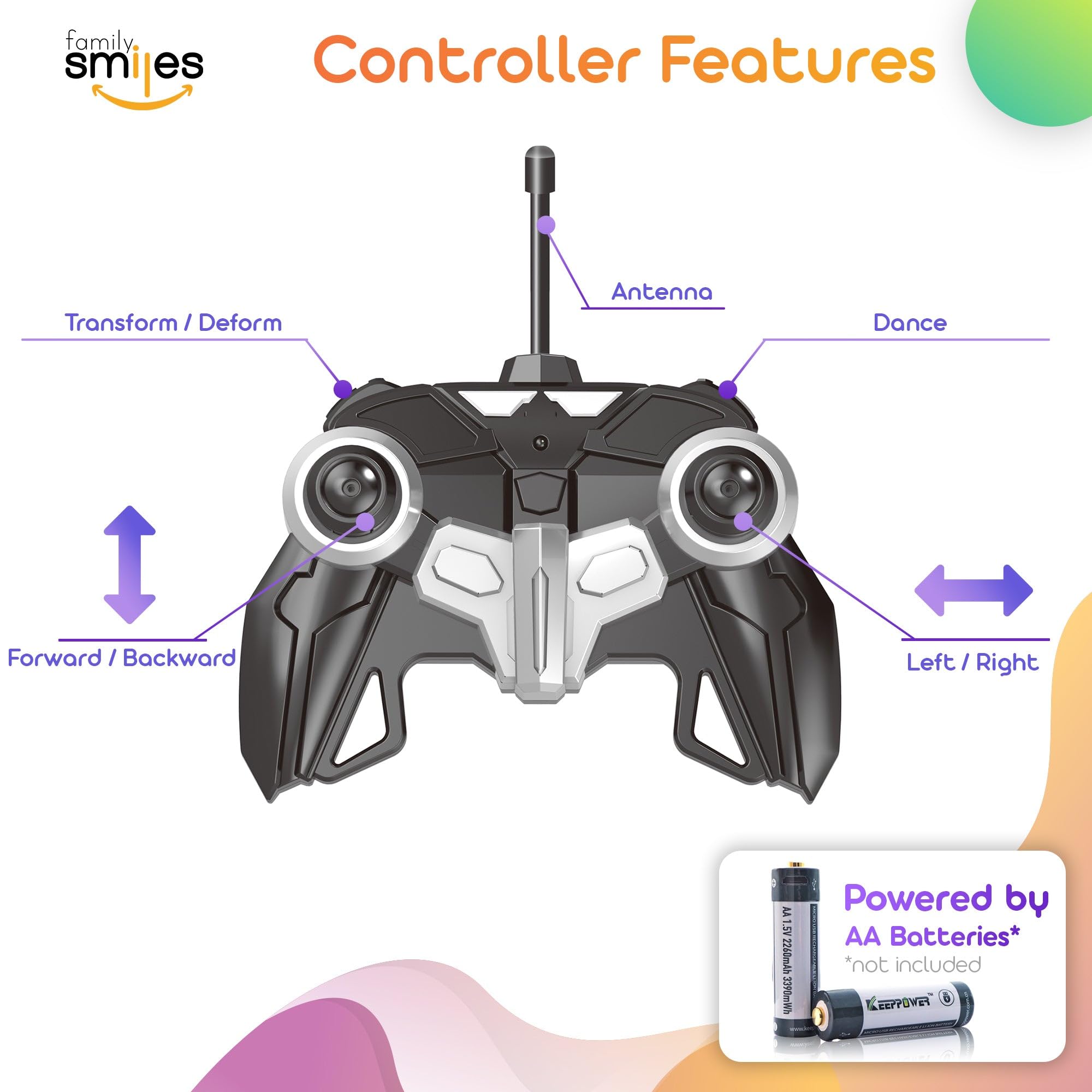 Family Smiles RC car offers up to 30 minutes of playtime per session