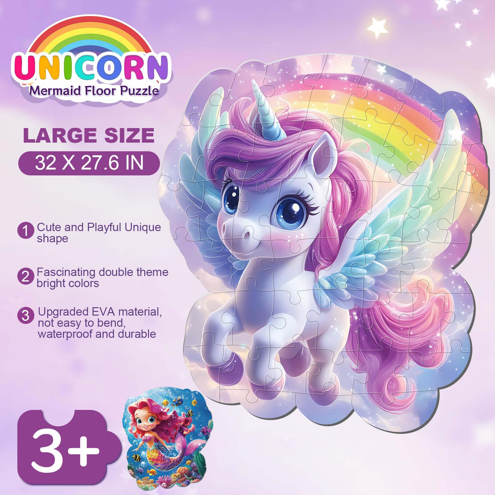 FAMOPLAY EVA material waterproof puzzle pieces resist wear during play
