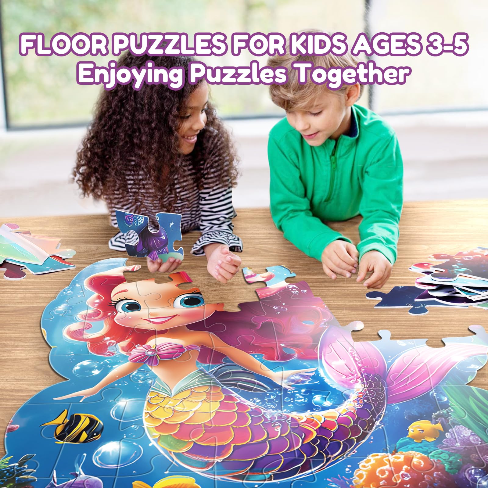FAMOPLAY jumbo puzzle pieces invite easy grasp and safe handling
