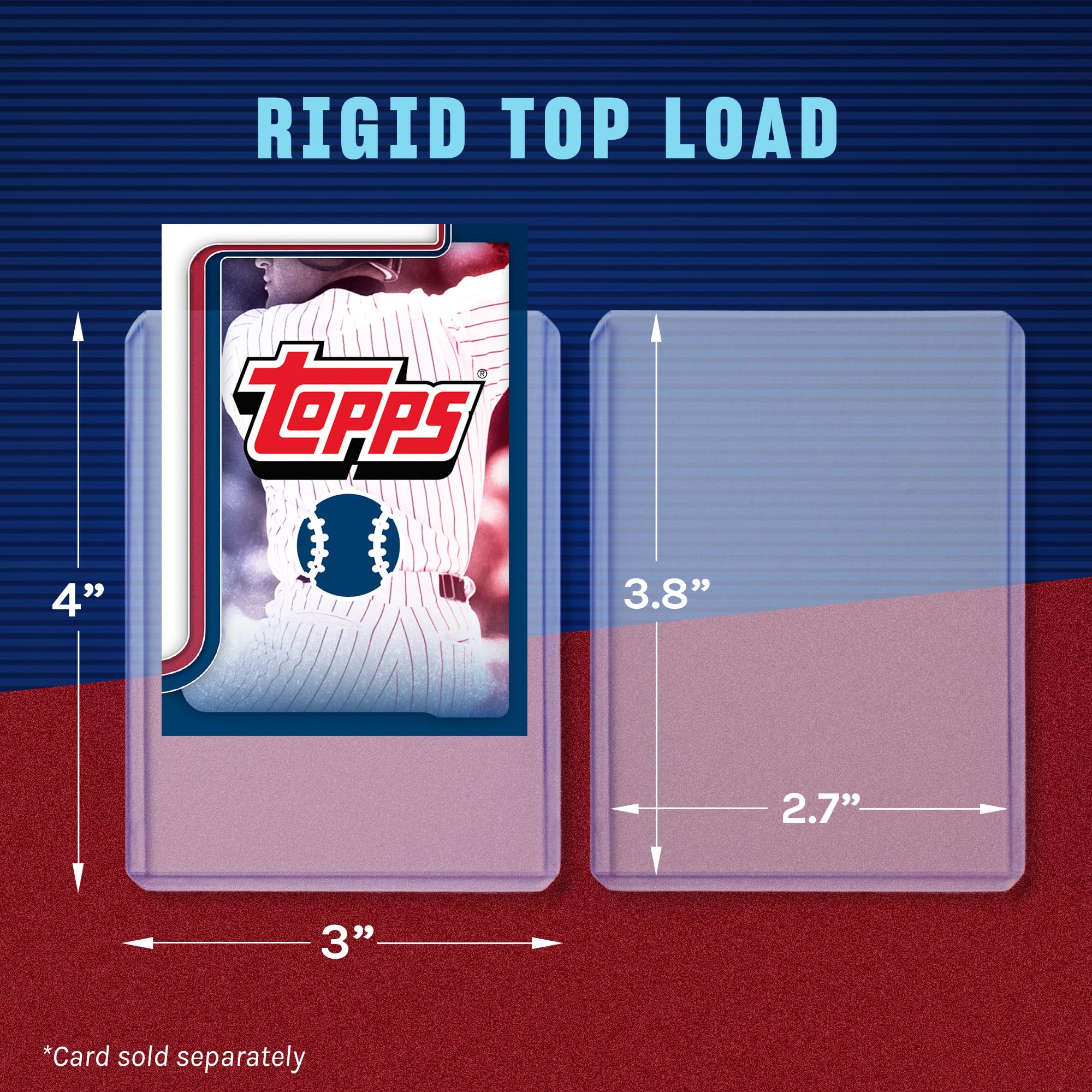 Fanatics Collectibles 3x4 top-loader offers durable, crystal-clear protection for prized cards.