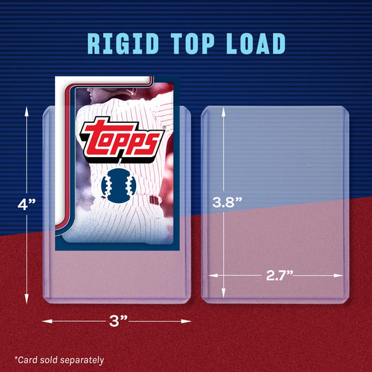 Fanatics Collectibles 3x4 top-loader offers durable, crystal-clear protection for prized cards.