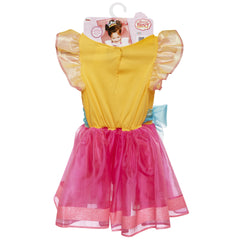 Child posing in Fancy Nancy gown for pretend play.