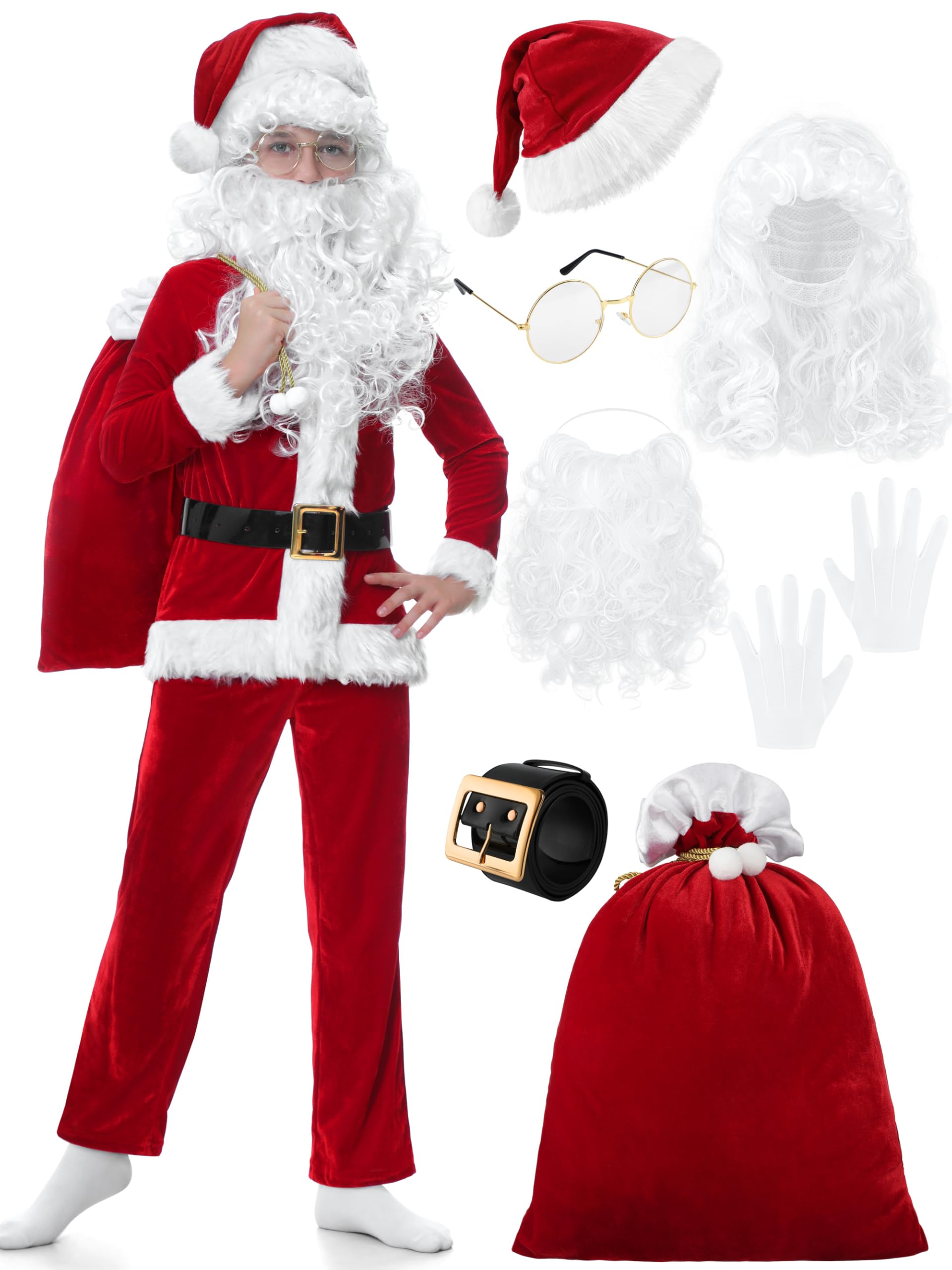 FancyFun Santa coat image showing plush velvet warmth for kids