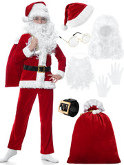 FancyFun Santa coat image showing plush velvet warmth for kids